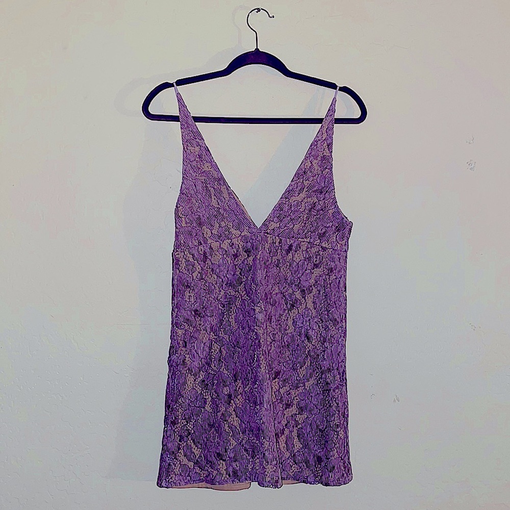 Free People Purple Dress: Size 4 Petite